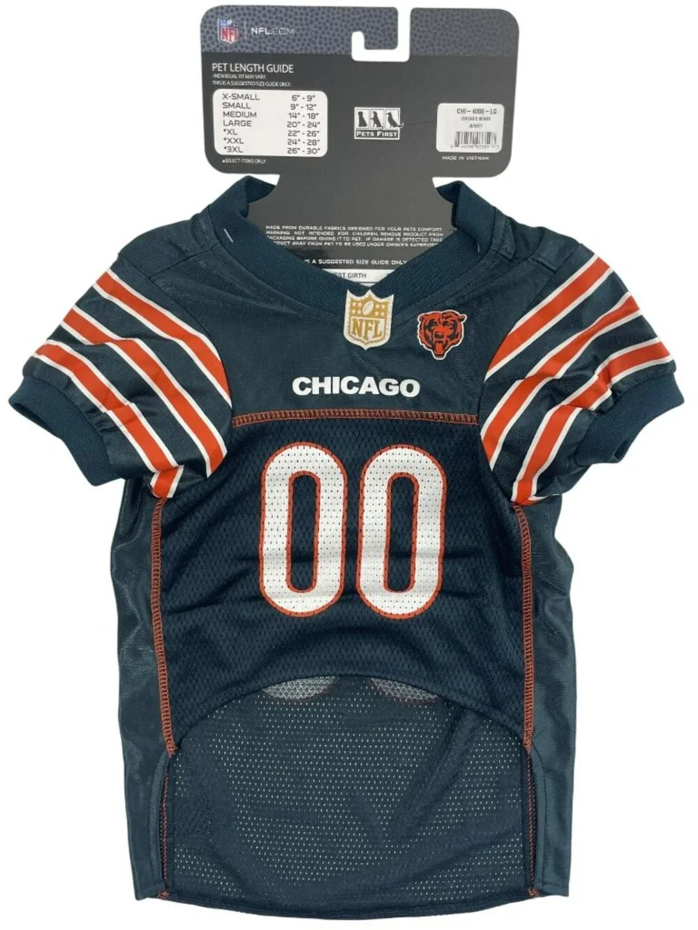Pets First Chicago Bears Official NFL Pet Jersey 
